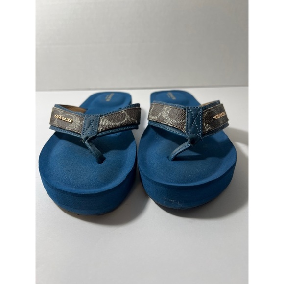 Coach Blue Sandals - Picture 2 of 12